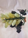 Vintage jade  Grape nephrit leaves Cluster Green Carved  gemstone