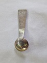 Georg Kramer - Fischland DarB -rare Art Deco silver spoon with amber