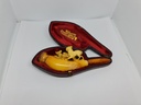 Vintage 19th.C. Meerschaum & Baltic Amber Tobacco Pipe/Cigarette Holder "Dogs"
