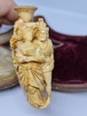 Vintage 19th.C. Meerschaum & Amber Tobacco Pipe/Cigarette Holder "The King & Queen & a Conspiracy"