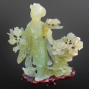 Antique Large Chinese Carved Jade Figure