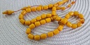 Old Natural Baltic Amber Prayer Beads with Amber Tassel 