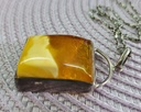 Rare Silver & Baltic Amber Necklace/Pendant Gdansk 26Gr