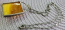 Rare Silver & Baltic Amber Necklace/Pendant Gdansk 26Gr